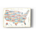 Epic Art 'US City Map' by Michael Mullan, Acrylic Glass Wall Art