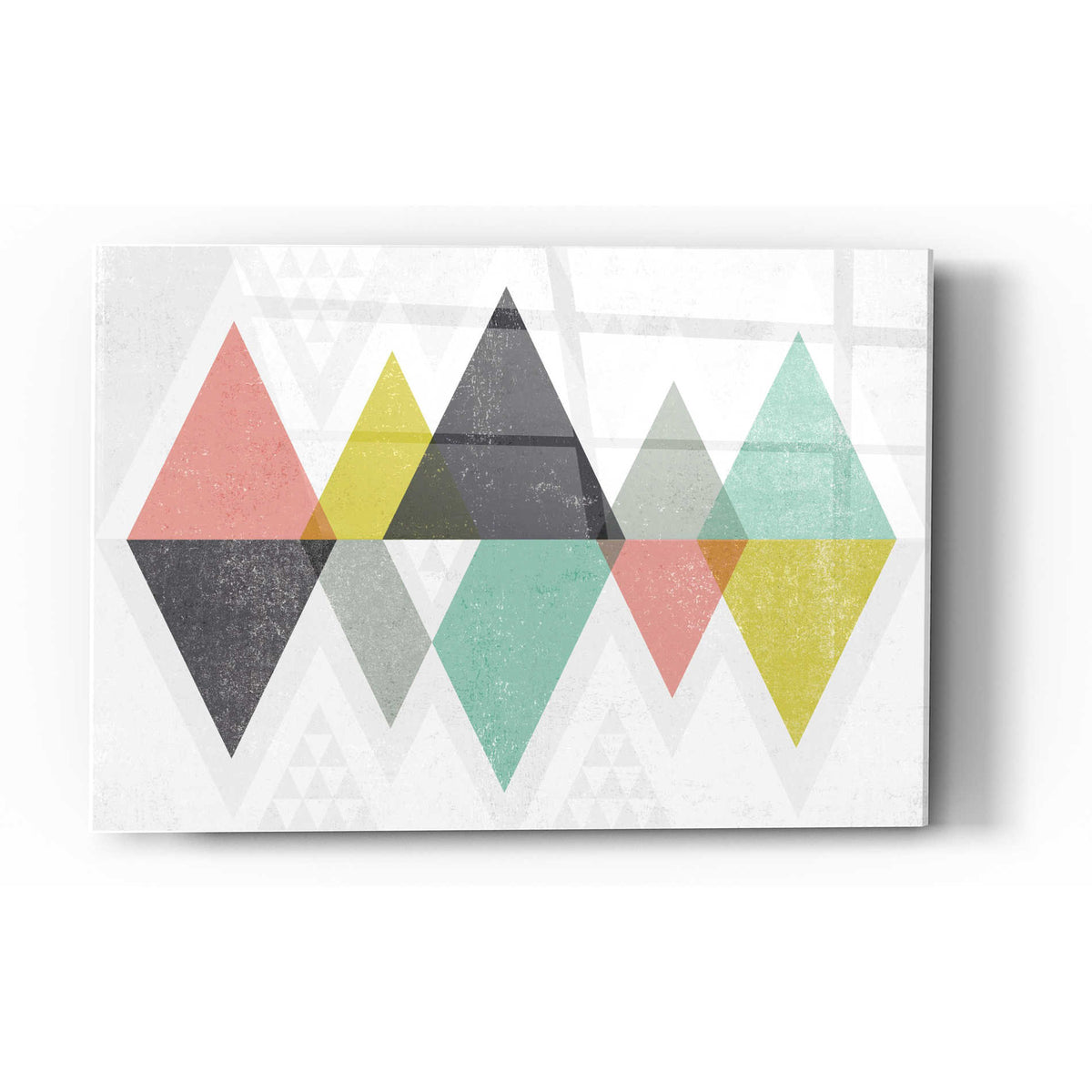 Epic Art 'Mod Triangles II' by Michael Mullan, Acrylic Glass Wall Art