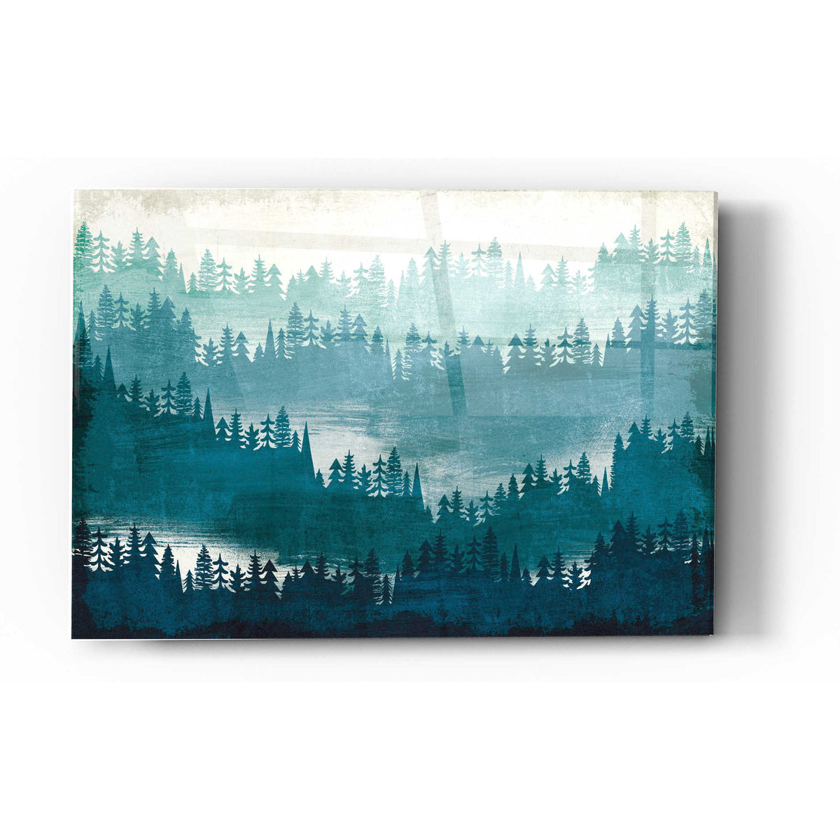 Epic Art 'Mountainscape Blue' by Michael Mullan, Acrylic Glass Wall Art