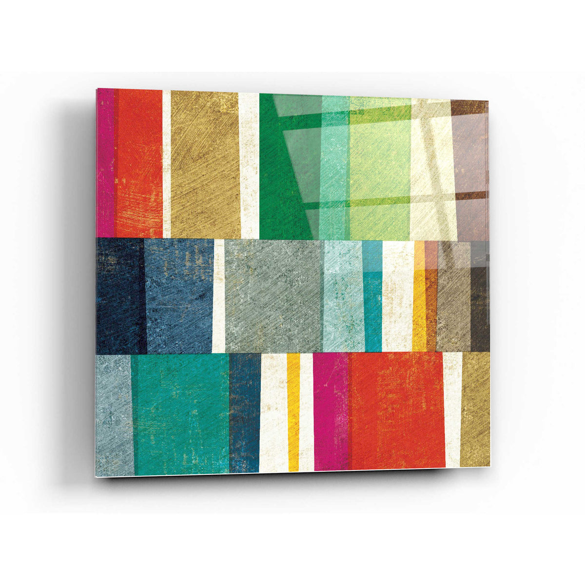 Epic Art 'Colorful Abstract' by Michael Mullan, Acrylic Glass Wall Art