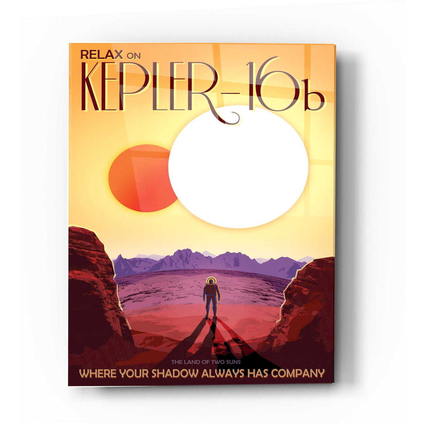 Epic Art 'Visions of the Future: Kepler-16b' Acrylic Glass Wall Art