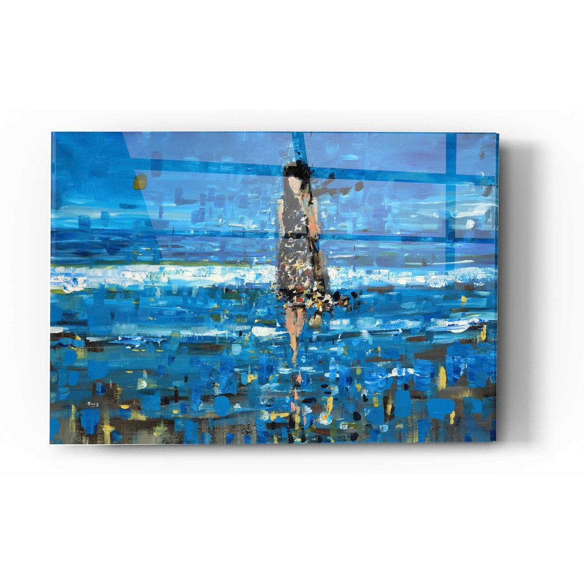 Epic Art 'The Sea' by Oscar Alvarez Pardo, Acrylic Glass Wall Art