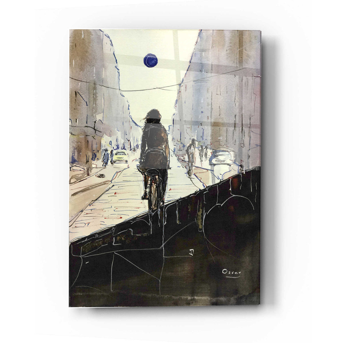 Epic Art 'The Divide' by Oscar Alvarez Pardo, Acrylic Glass Wall Art