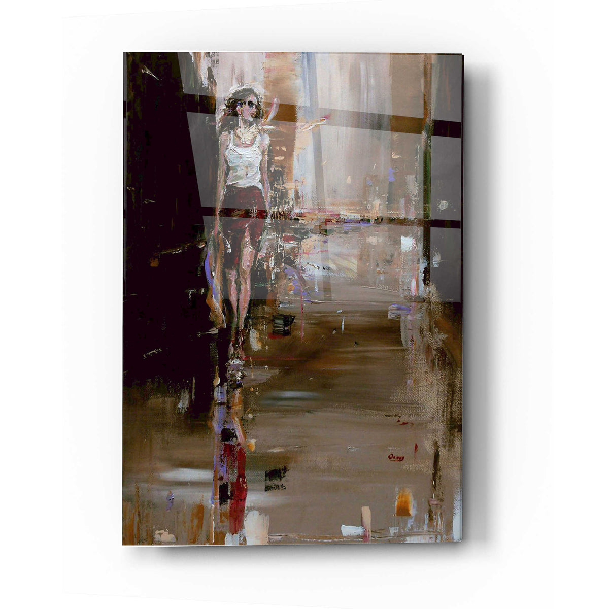Epic Art 'Down Town' by Oscar Alvarez Pardo, Acrylic Glass Wall Art
