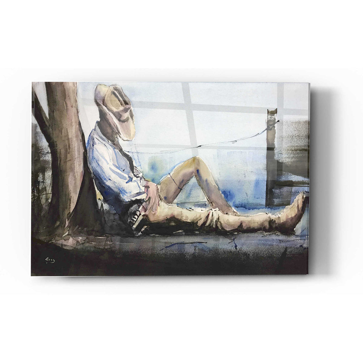 Epic Art 'Nap Time' by Oscar Alvarez Pardo, Acrylic Glass Wall Art