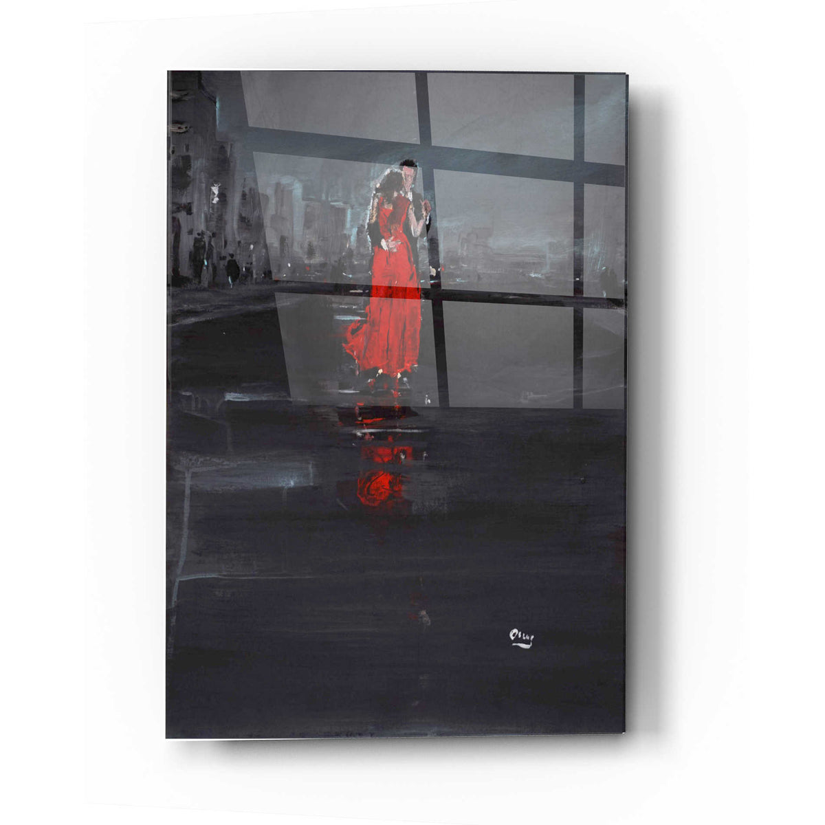Epic Art 'Noir' by Oscar Alvarez Pardo, Acrylic Glass Wall Art