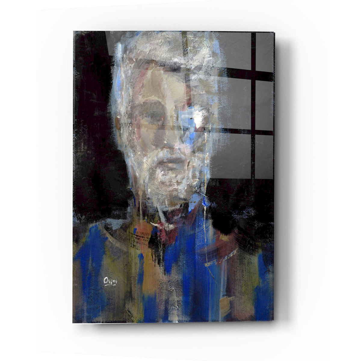 Epic Art 'Portrait 3' by Oscar Alvarez Pardo, Acrylic Glass Wall Art