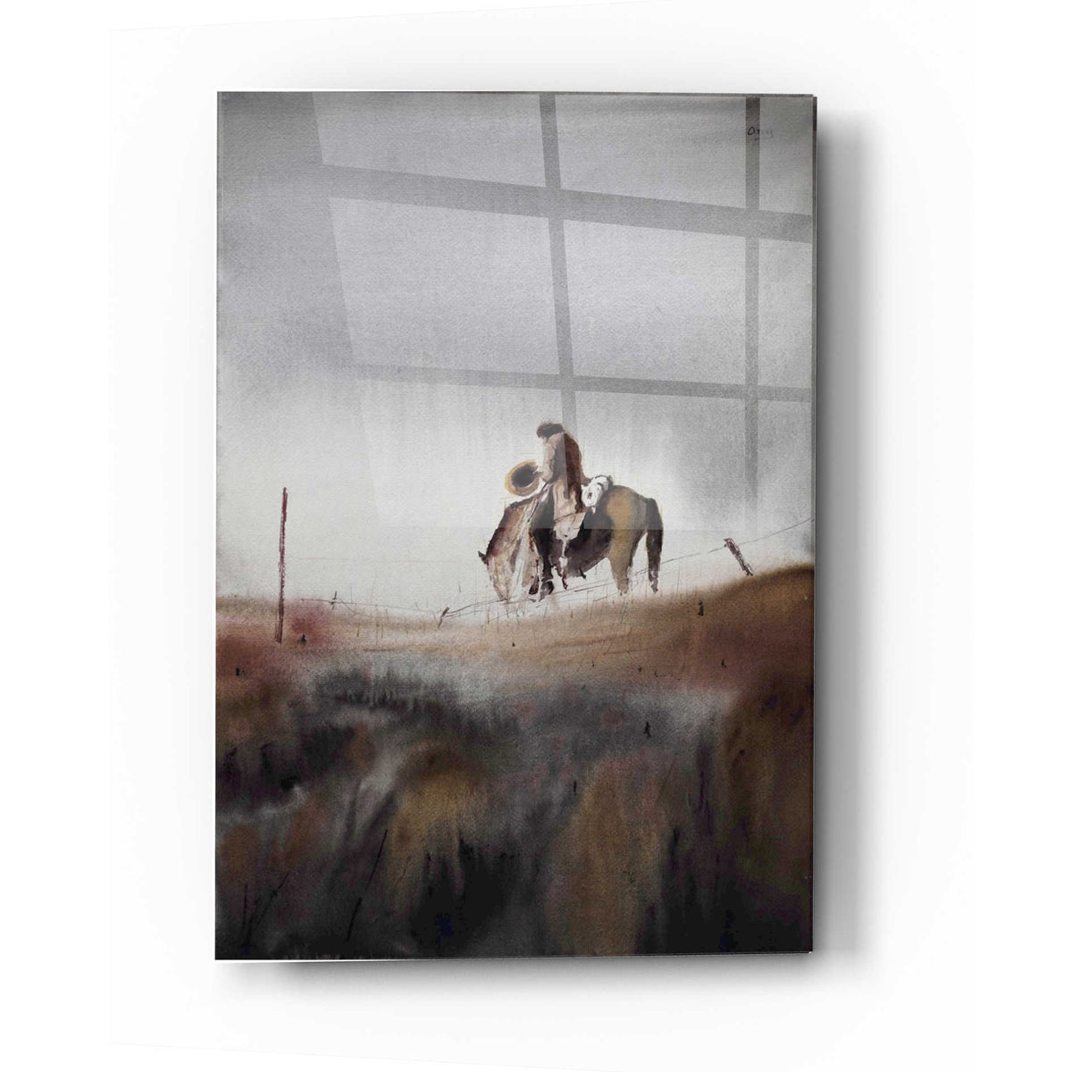 Epic Art 'Melancholy' by Oscar Alvarez Pardo, Acrylic Glass Wall Art
