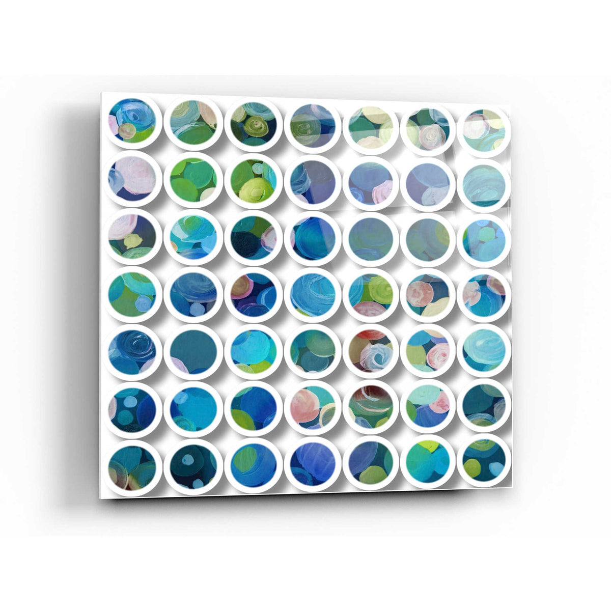 Epic Art 'Industrial Mixed Media Circles' by Irena Orlov, Acrylic Glass Wall Art