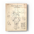 Epic Art 'Space Suit Blueprint Patent Parchment' Acrylic Glass Wall Art