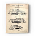 Epic Art 'Luxury Automobile Blueprint Patent Parchment' Acrylic Glass Wall Art