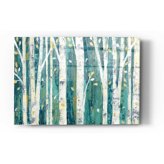 Epic Art 'Birches in Spring' by Julia Purinton, Acrylic Glass Wall Art