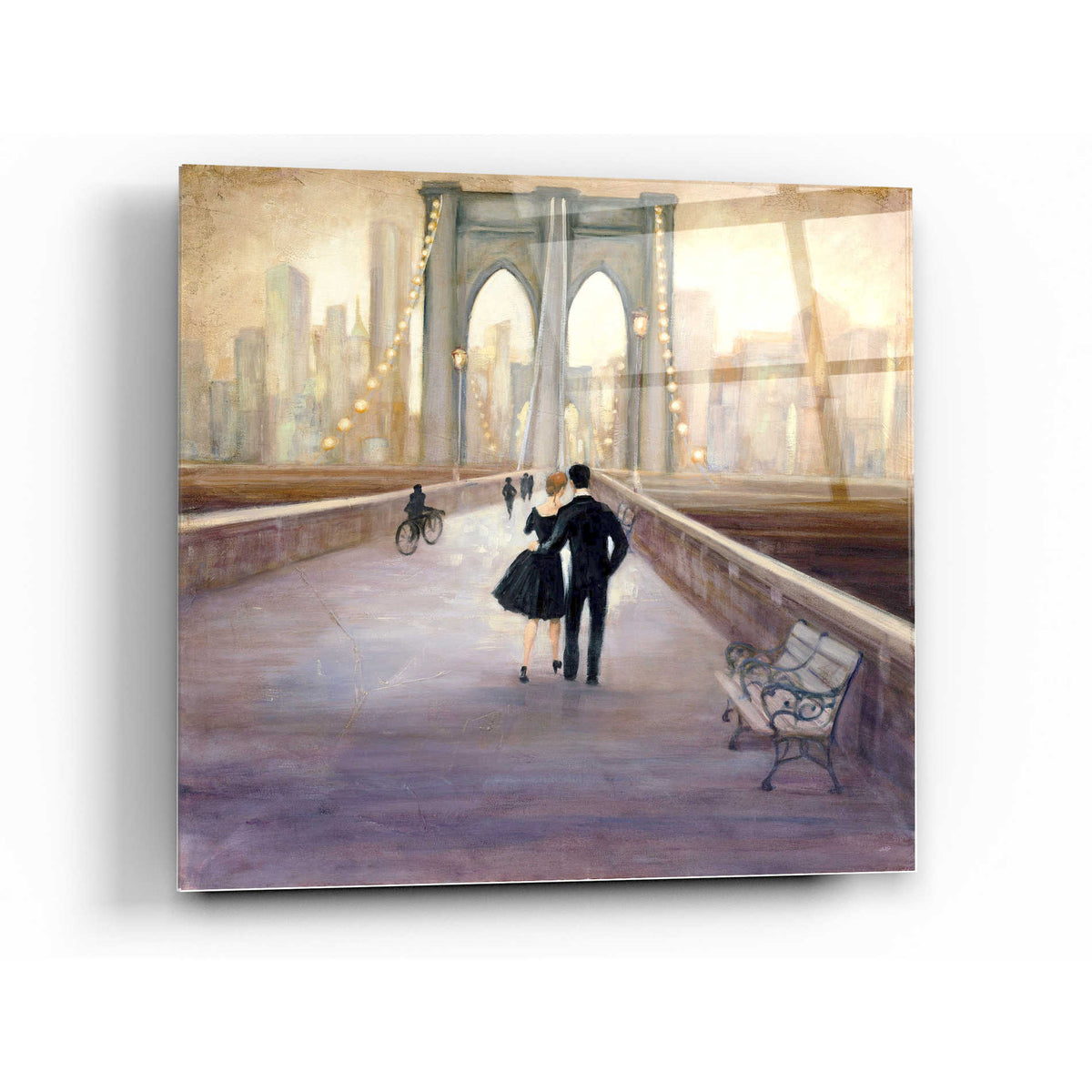 Epic Art 'Bridge to NY' by Julia Purinton, Acrylic Glass Wall Art