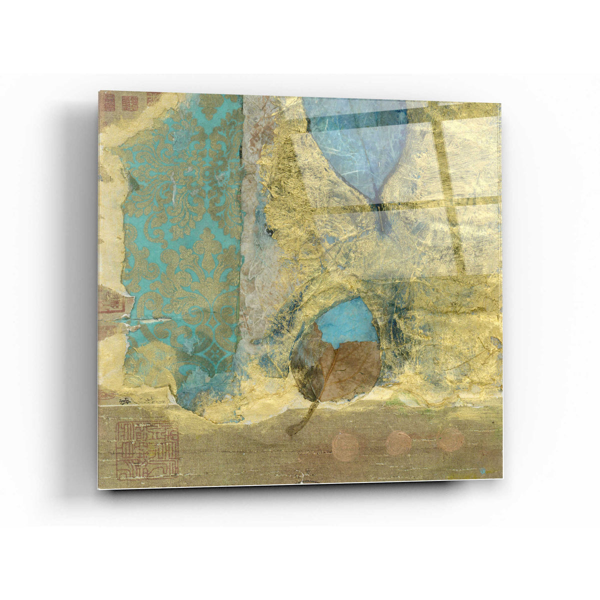 Epic Art 'Wabi-Sabi Leaf' by Elena Ray Acrylic Glass Wall Art