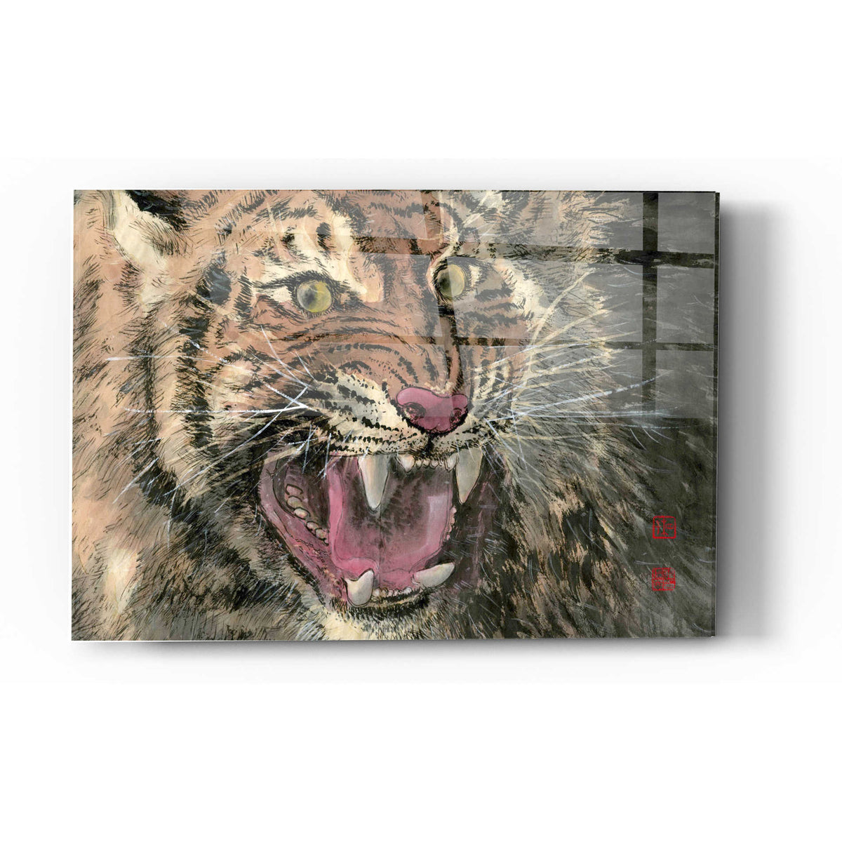 Epic Art 'Rage' by River Han, Acrylic Glass Wall Art