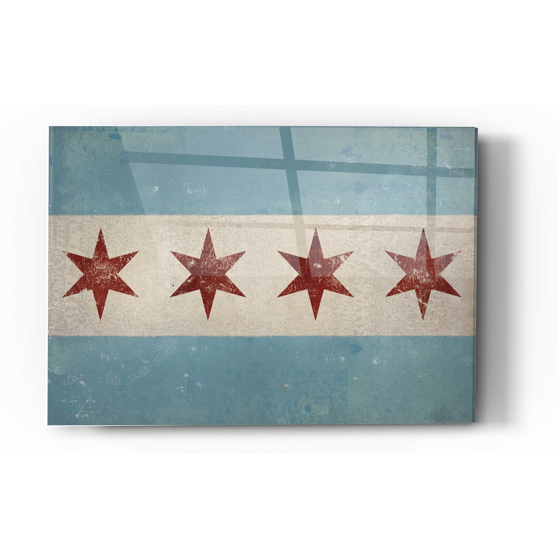 Epic Art 'Chicago Flag' by Ryan Fowler, Acrylic Glass Wall Art