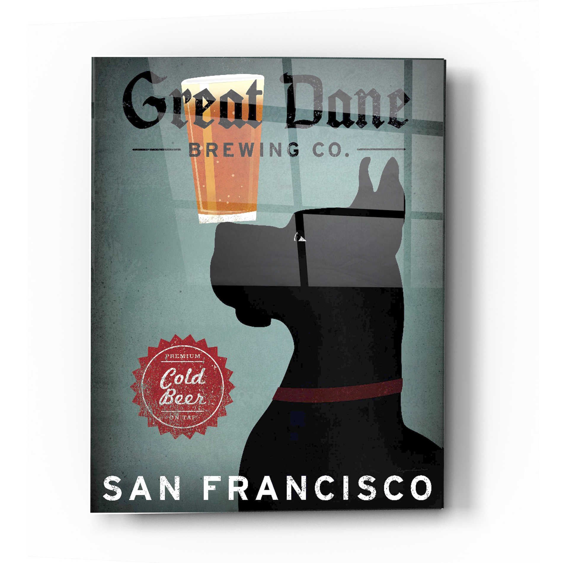 Epic Art 'Great Dane Brewing Co San Francisco' by Ryan Fowler, Acrylic Glass Wall Art