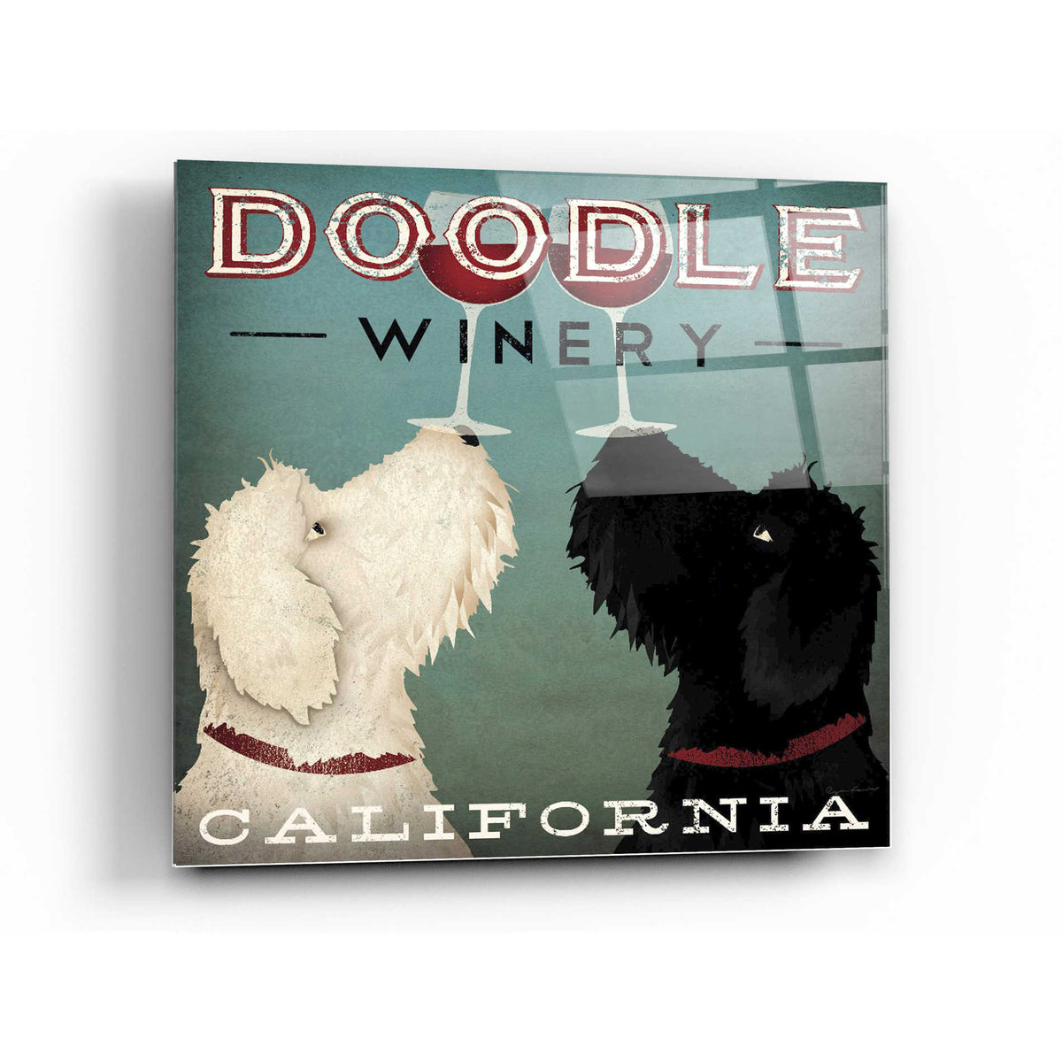 Epic Art 'Doodle Wine' by Ryan Fowler, Acrylic Glass Wall Art