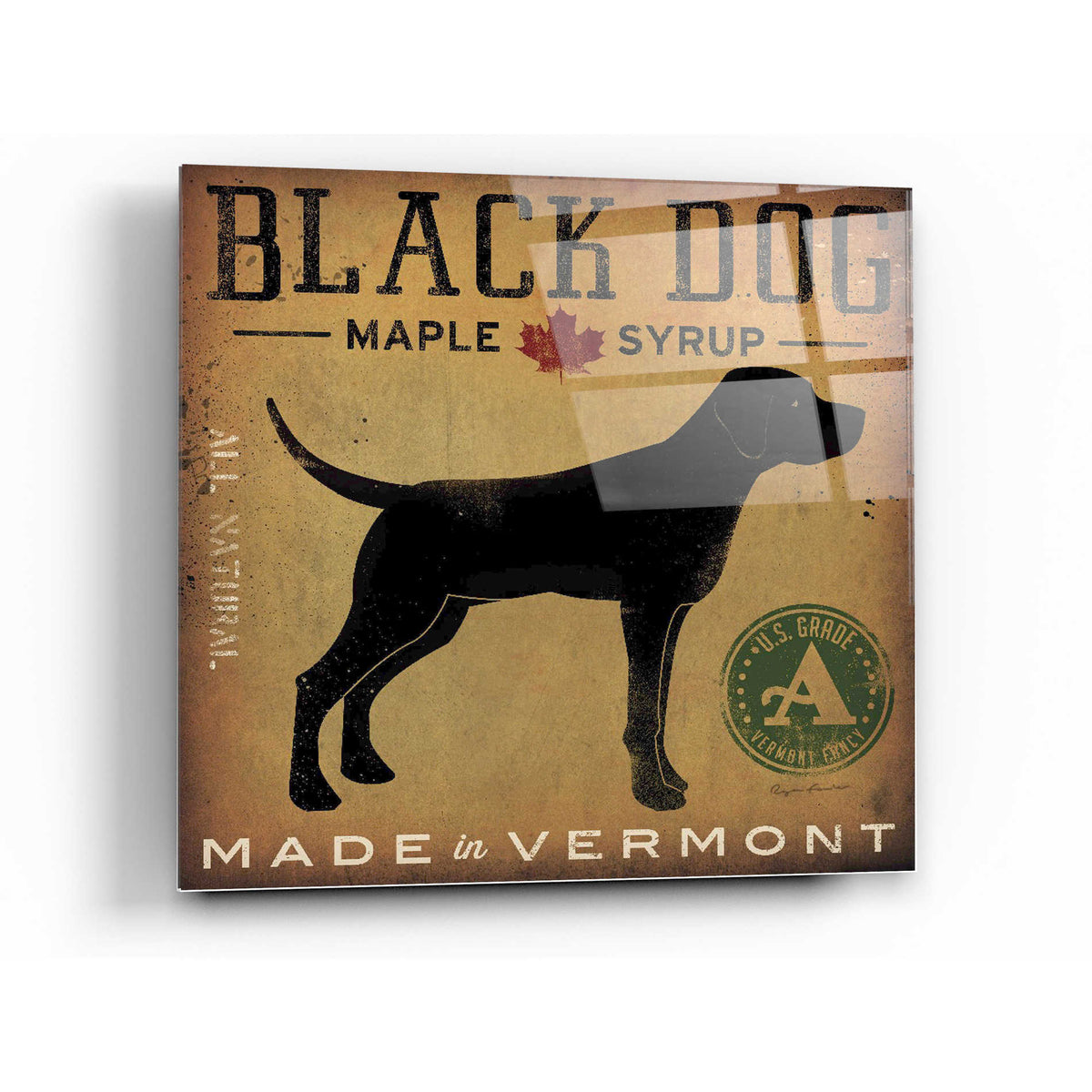 Epic Art 'Black Dog at Show' by Ryan Fowler, Acrylic Glass Wall Art