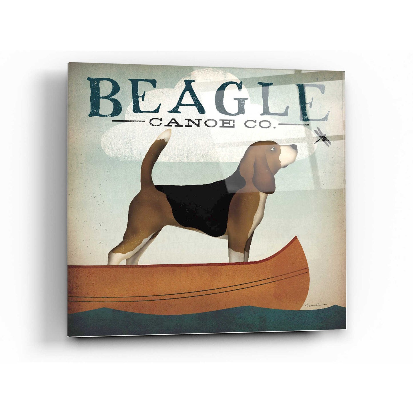 Epic Art 'Beagle Canoe Co' by Ryan Fowler, Acrylic Glass Wall Art