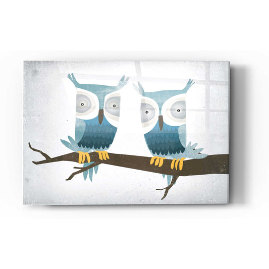Epic Art 'Tan Owls Bright' by Ryan Fowler, Acrylic Glass Wall Art
