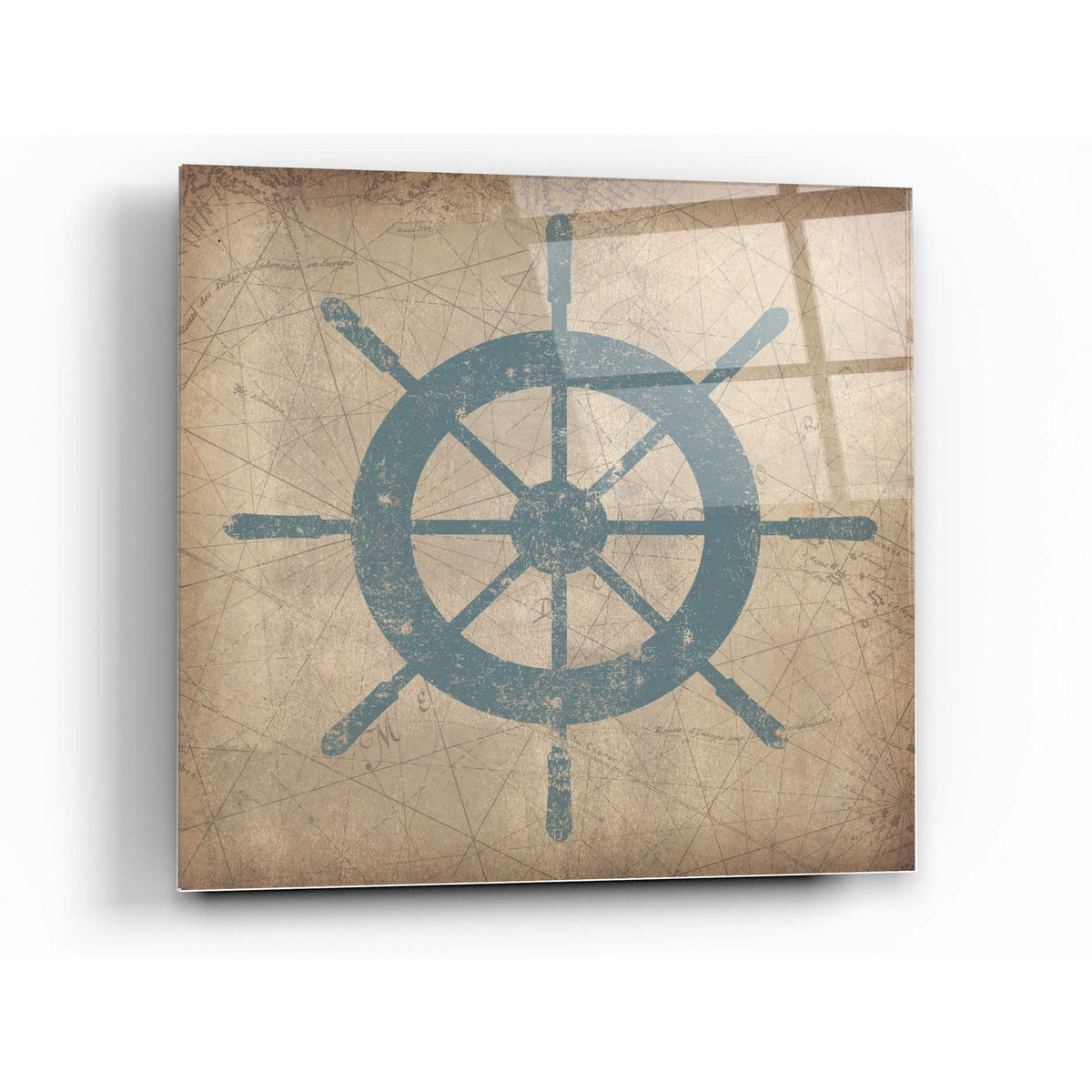 Epic Art 'Nautical Shipwheel' by Ryan Fowler, Acrylic Glass Wall Art