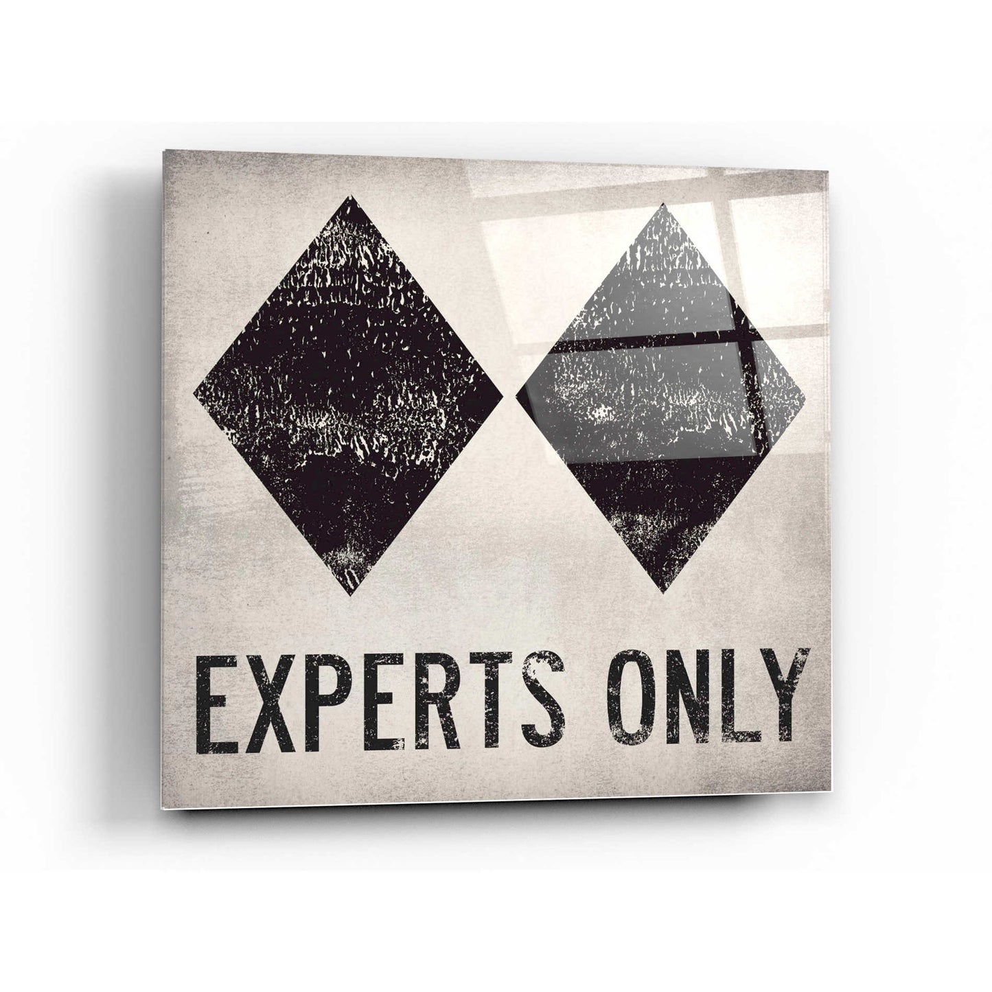 Epic Art 'Experts Only White' by Ryan Fowler, Acrylic Glass Wall Art