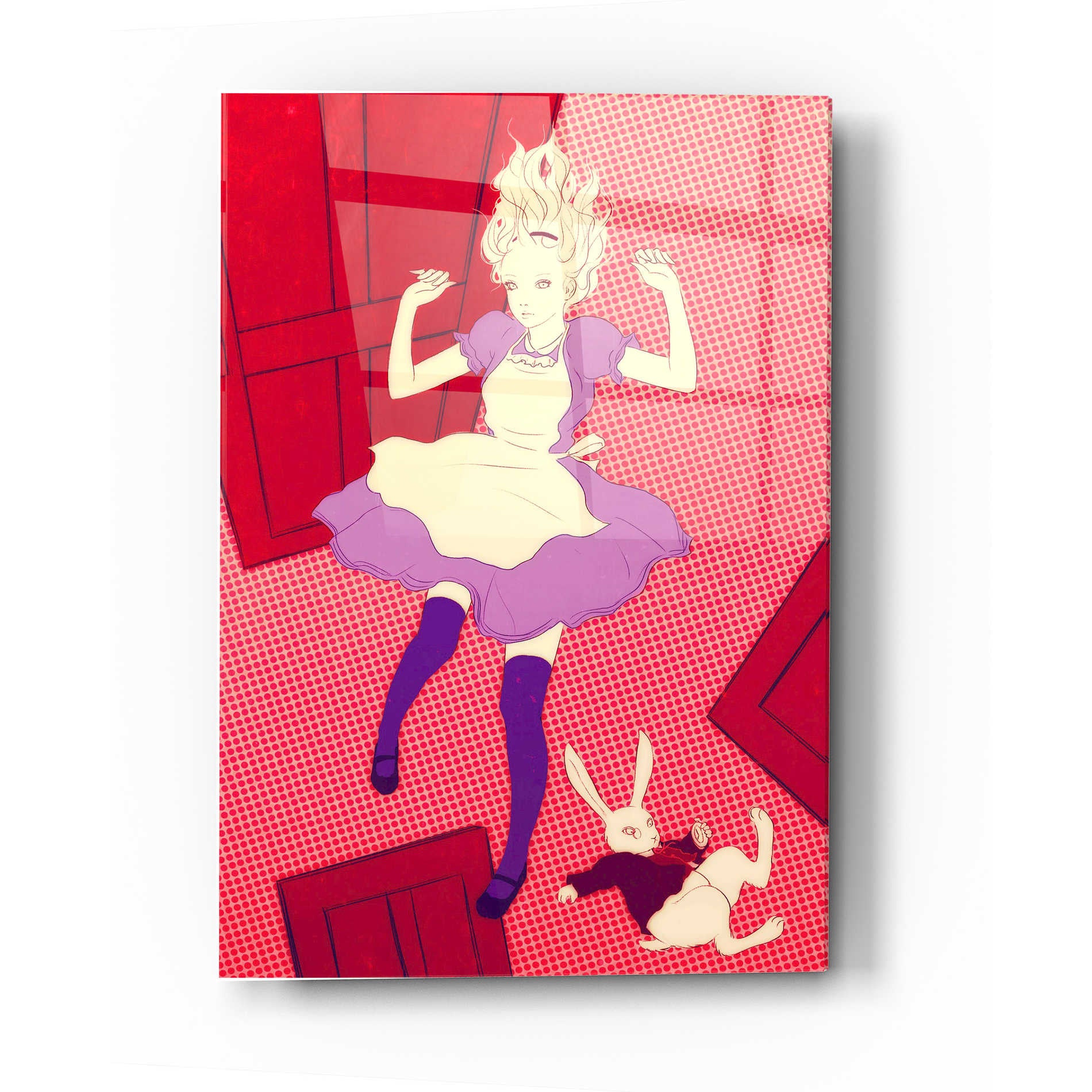 Epic Art 'Alice Falling' by Sai Tamiya, Acrylic Glass Wall Art