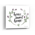 Epic Art 'Happy to Bee Home Words I' by Sara Zieve Miller, Acrylic Glass Wall Art