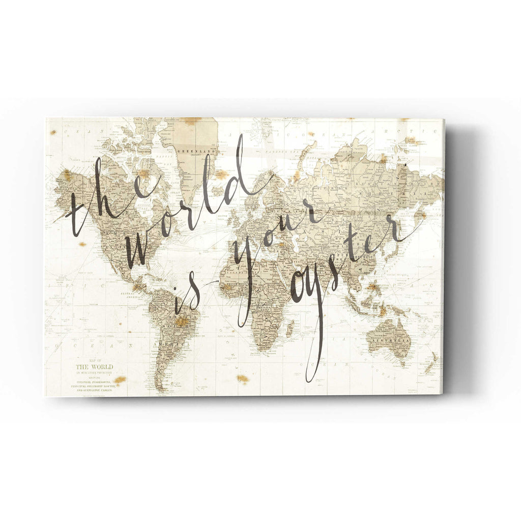 Epic Art 'The World is Your Oyster' by Sara Zieve Miller, Acrylic Glass Wall Art