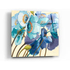 Epic Art 'Le Pavots Bleu' by Shirley Novak, Acrylic Glass Wall Art