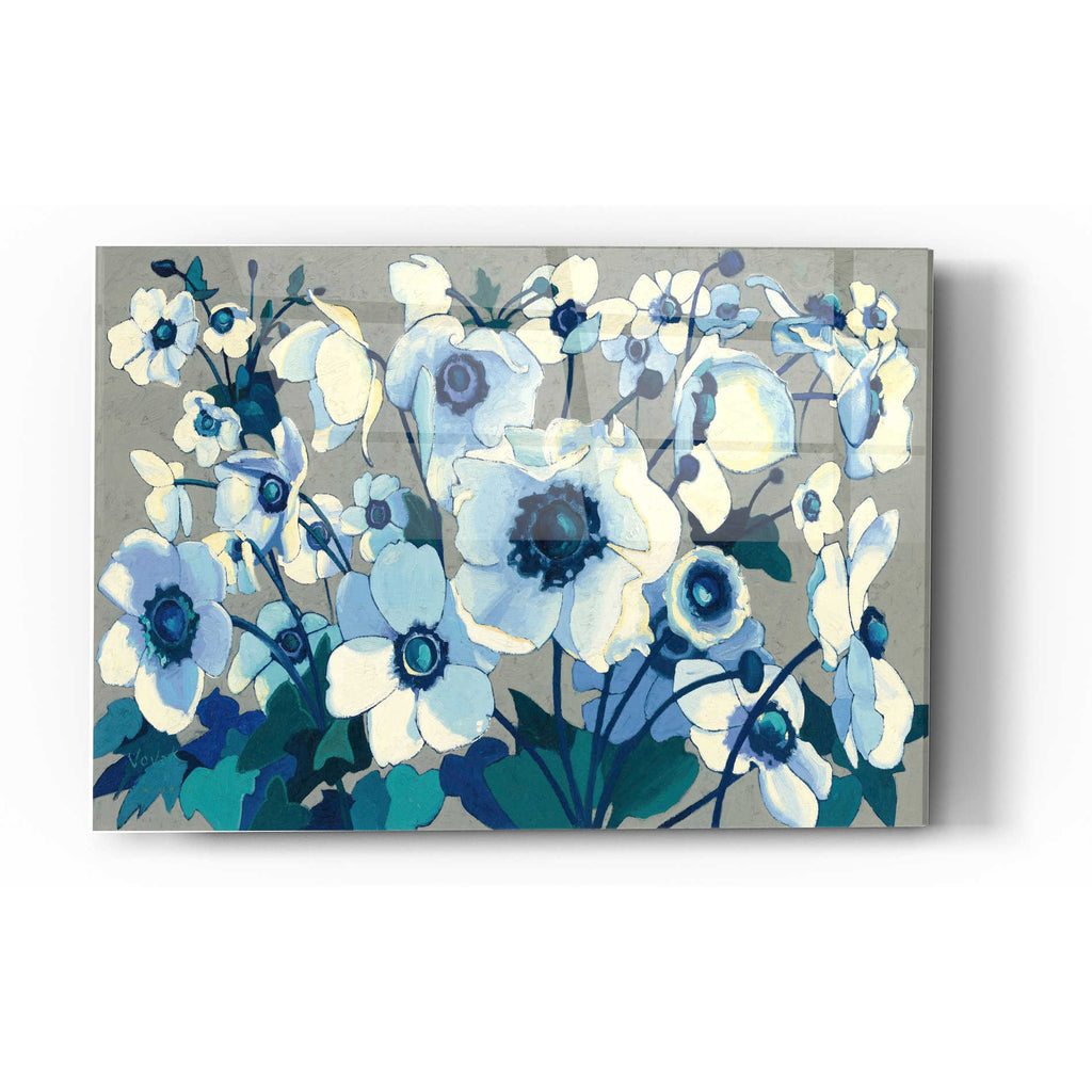 Epic Art 'Anemones Japonaises I' by Shirley Novak, Acrylic Glass Wall Art