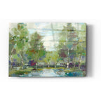 Epic Art 'Forest At Dawn' by Silvia Vassileva, Acrylic Glass Wall Art