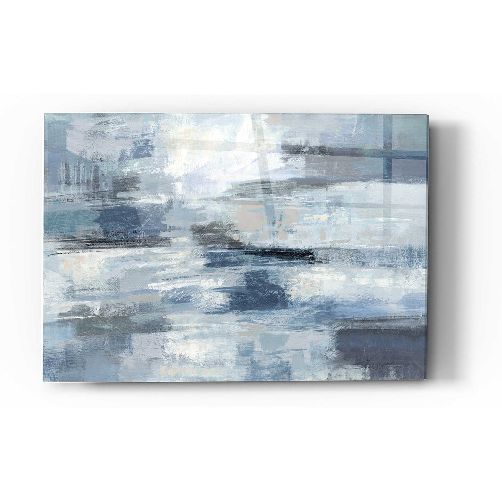 Epic Art 'Clear Water Indigo and Gray' by Silvia Vassileva, Acrylic Glass Wall Art