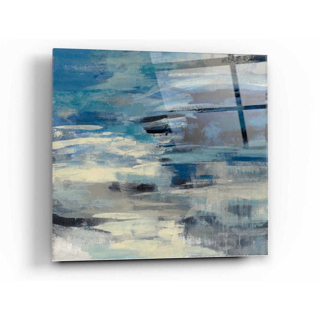 Epic Art 'Indigo Wave' by Silvia Vassileva, Acrylic Glass Wall Art