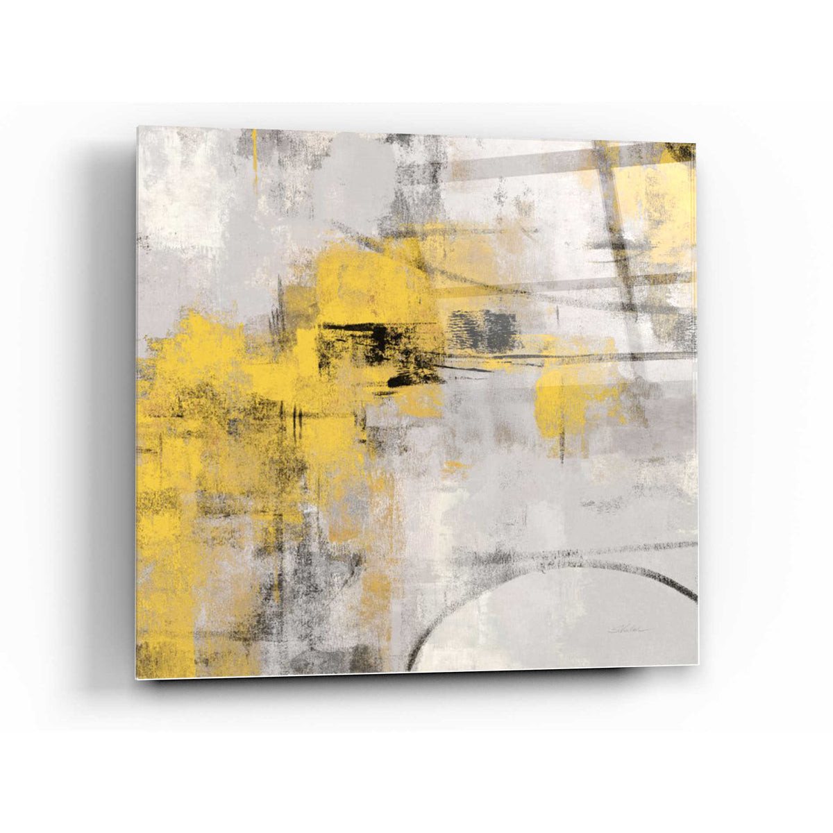 Epic Art 'Stone Gardens II Yellow' by Silvia Vassileva, Acrylic Glass Wall Art