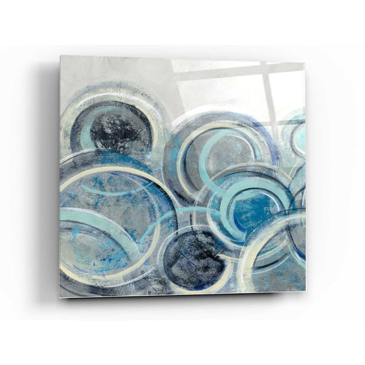Epic Art 'Variation Blue Grey II' by Silvia Vassileva, Acrylic Glass Wall Art