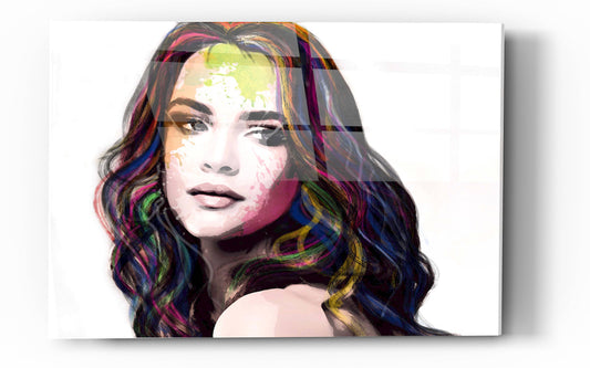 Epic Art 'Girl in Colour' by Karen Smith, Acrylic Glass Wall Art