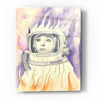 Epic Art 'Space Queen Gold' by Craig Snodgrass, Acrylic Glass Wall Art