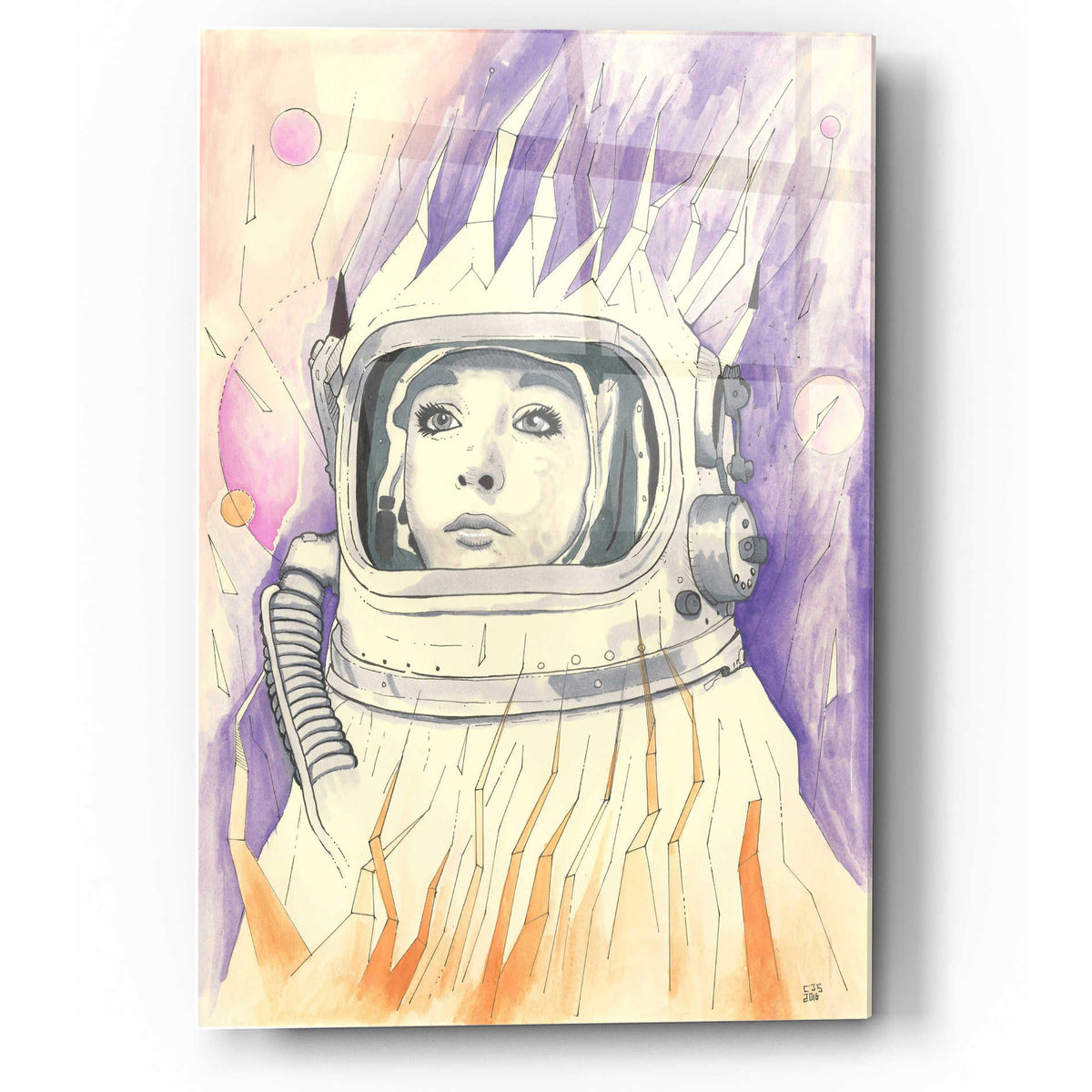 Epic Art 'Space Queen Reconstruct' by Craig Snodgrass, Acrylic Glass Wall Art
