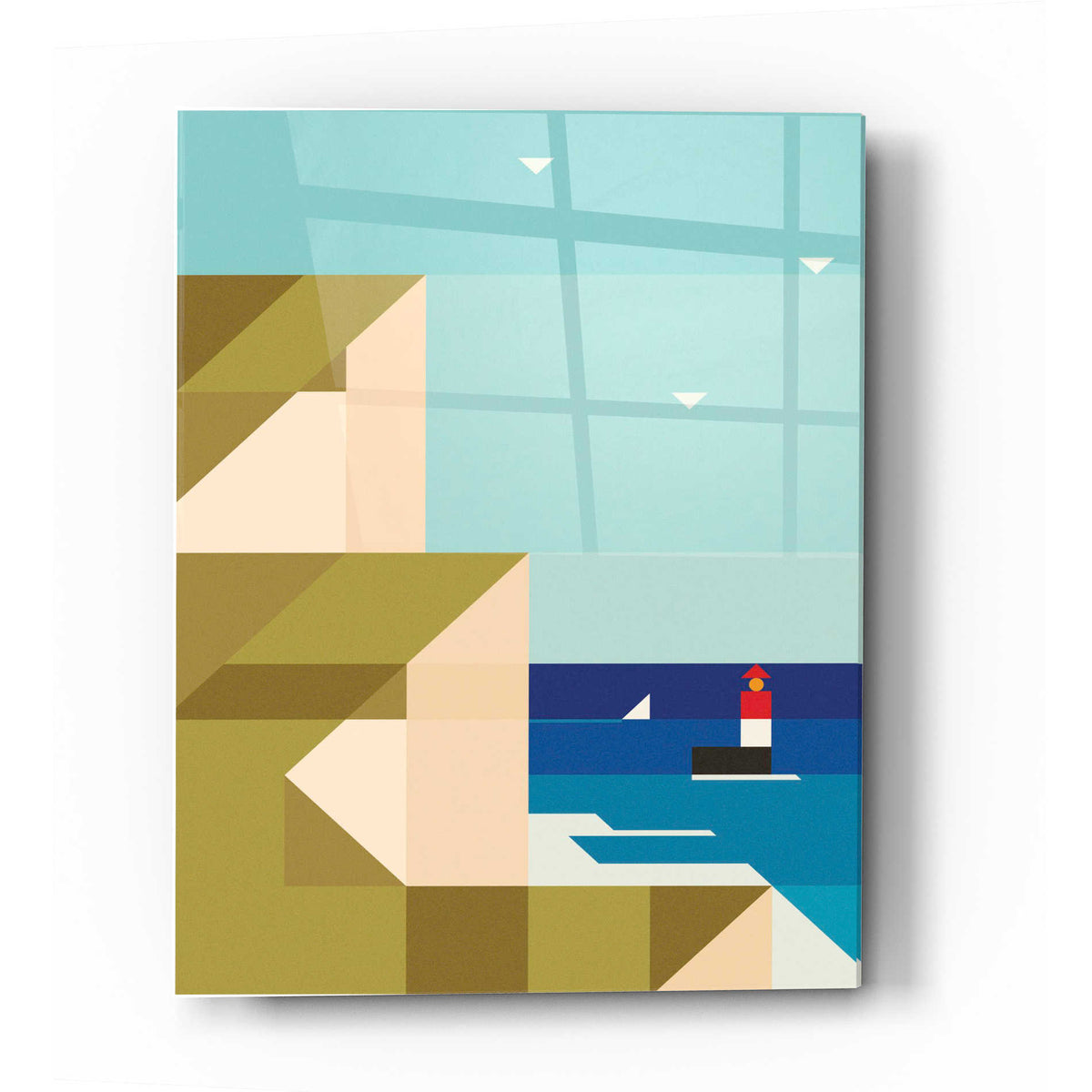 Epic Art 'Cliffs' by Antony Squizzato, Acrylic Glass Wall Art