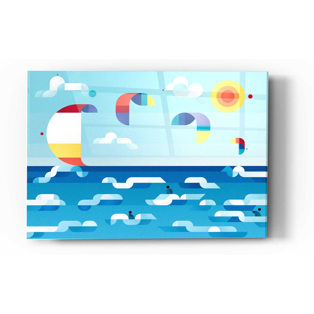 Epic Art 'Kites Dance' by Antony Squizzato, Acrylic Glass Wall Art