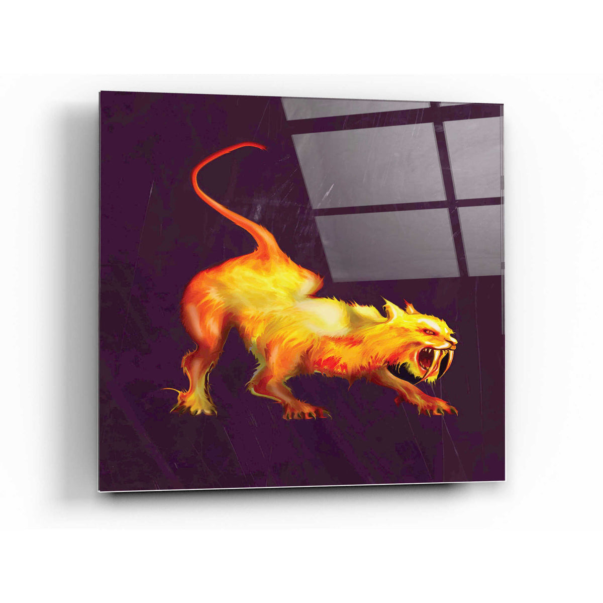 Epic Art 'Saber Tooth' by Michael Stewart, Acrylic Glass Wall Art