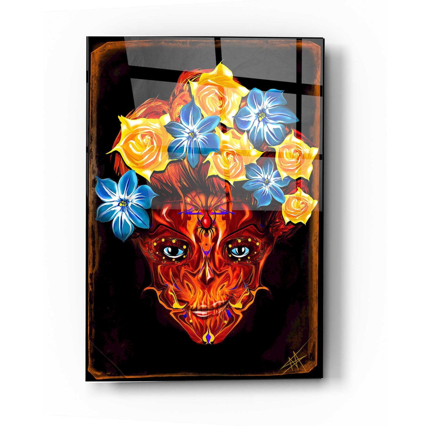 Epic Art 'Day of the Dead 1' by Michael Stewart, Acrylic Glass Wall Art