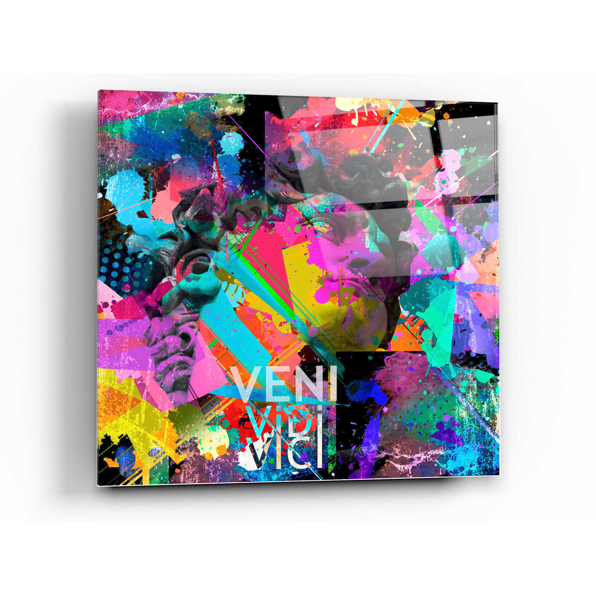 Epic Art 'Michelangelo's David Color' Acrylic Glass Wall Art