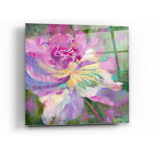 Epic Art 'Raspberry Sundae Peony' by Anne Waters, Acrylic Glass Wall Art