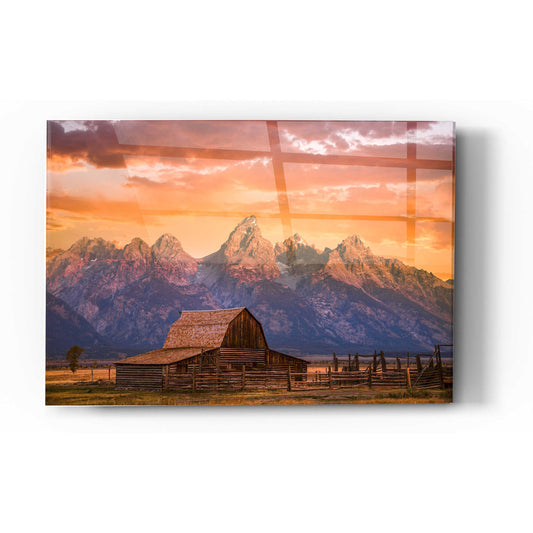 Epic Art "Sunrise on the Ranch" by Darren White, Acrylic Glass Wall Art