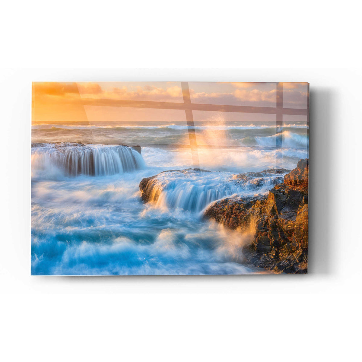 Epic Art "Sunset Fury" by Darren White, Acrylic Glass Wall Art