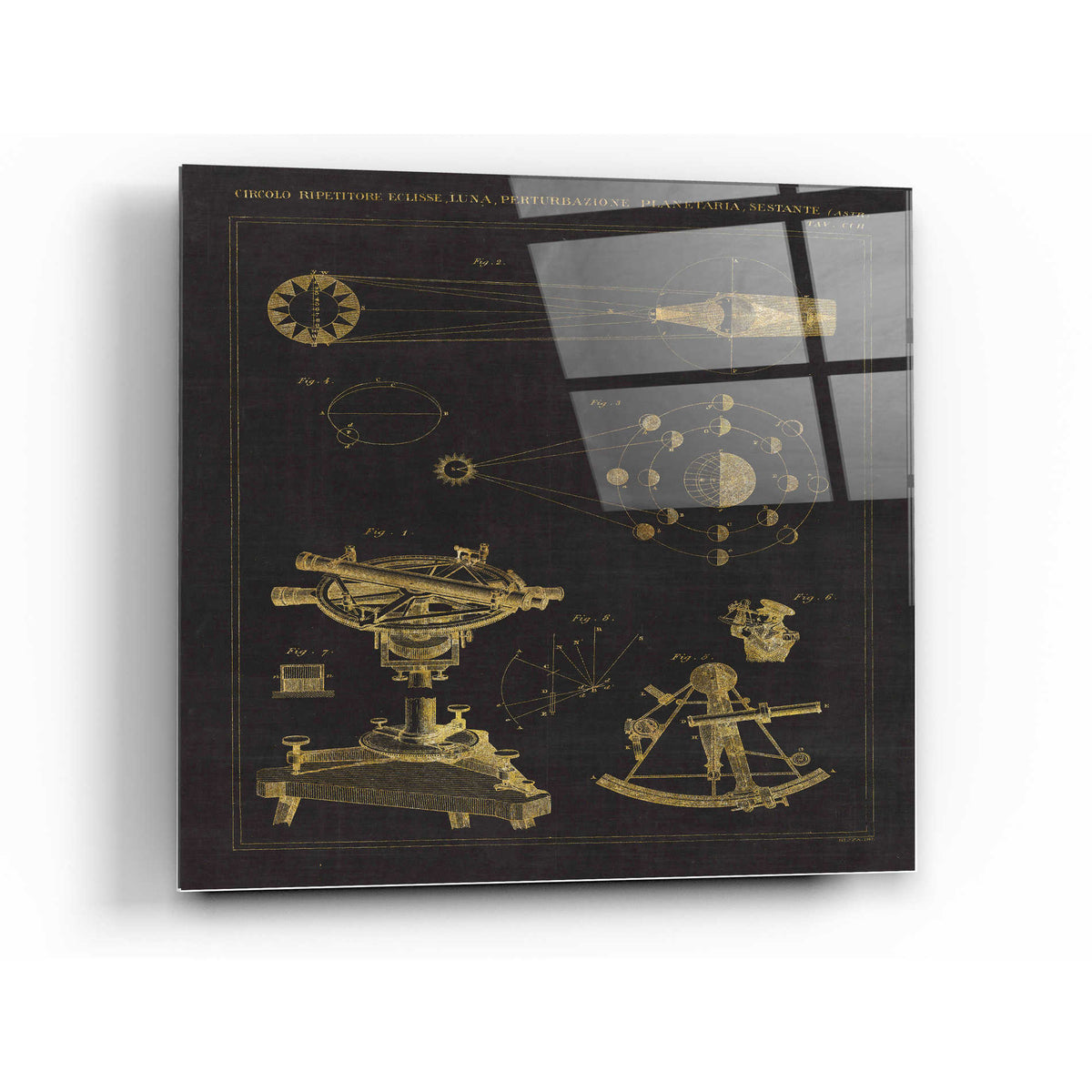 Epic Art 'Astronomical Chart II' by Wild Apple Portfolio, Acrylic Glass Wall Art