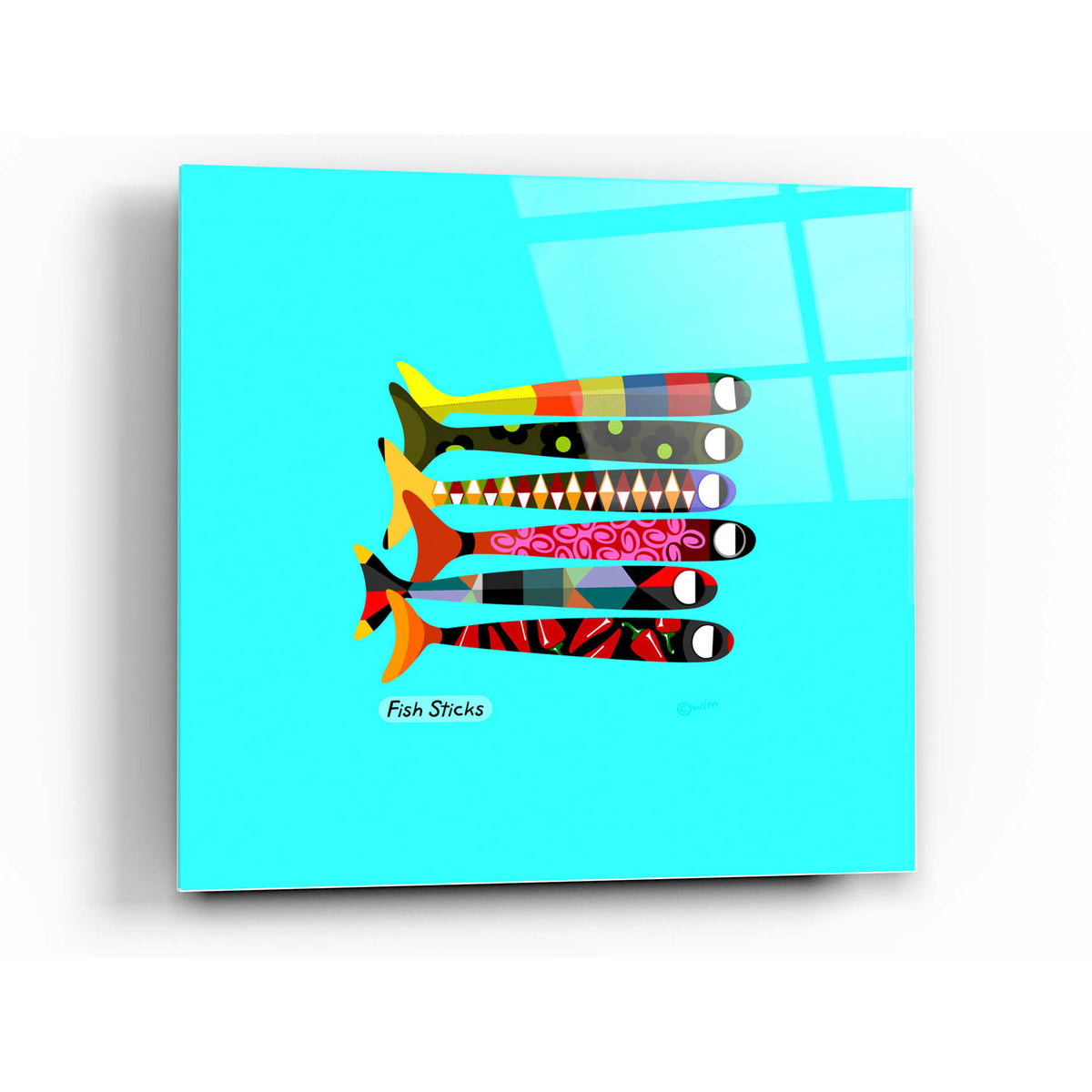 Epic Art 'Fish Sticks' by Chuck Wimmer, Acrylic Glass Wall Art